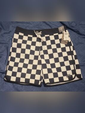 Vans Everride Checkerboard 18'' Boardshorts, New w/Tags! Mens 32 & 34 Available